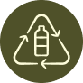 Packaged in 100% Recycled Bottles