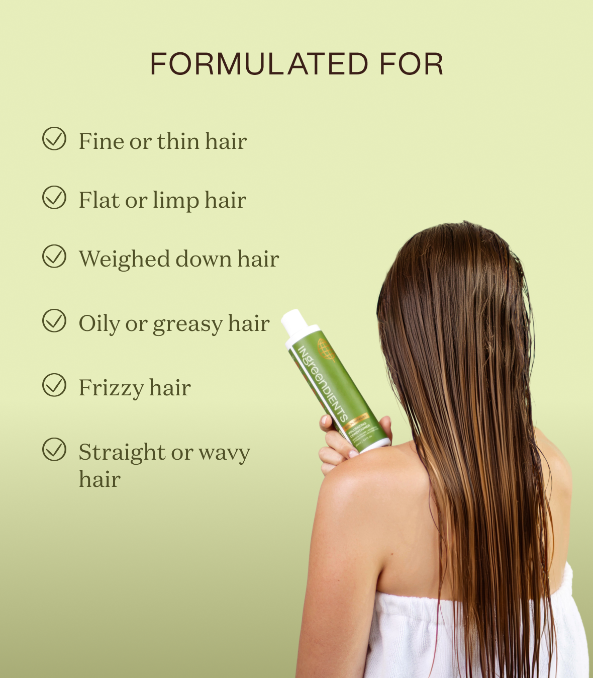 Graphic with icons detailing the brand's quality promise or usage instructions