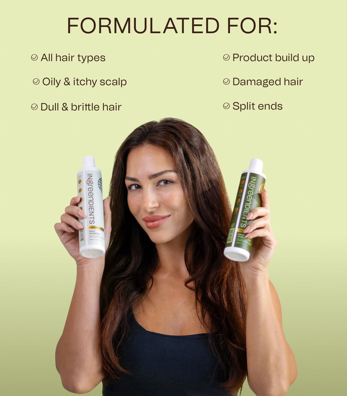 Icon graphic highlighting a key feature or commitment of the Hair Care Bundle products