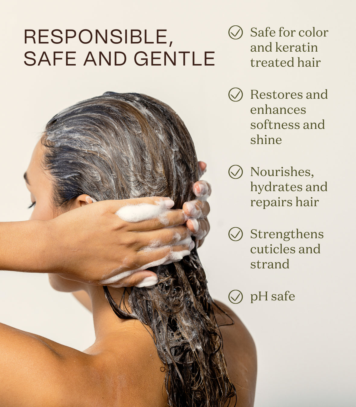 Graphic listing the core benefits of the Hair Care Bundle, such as hydration and health