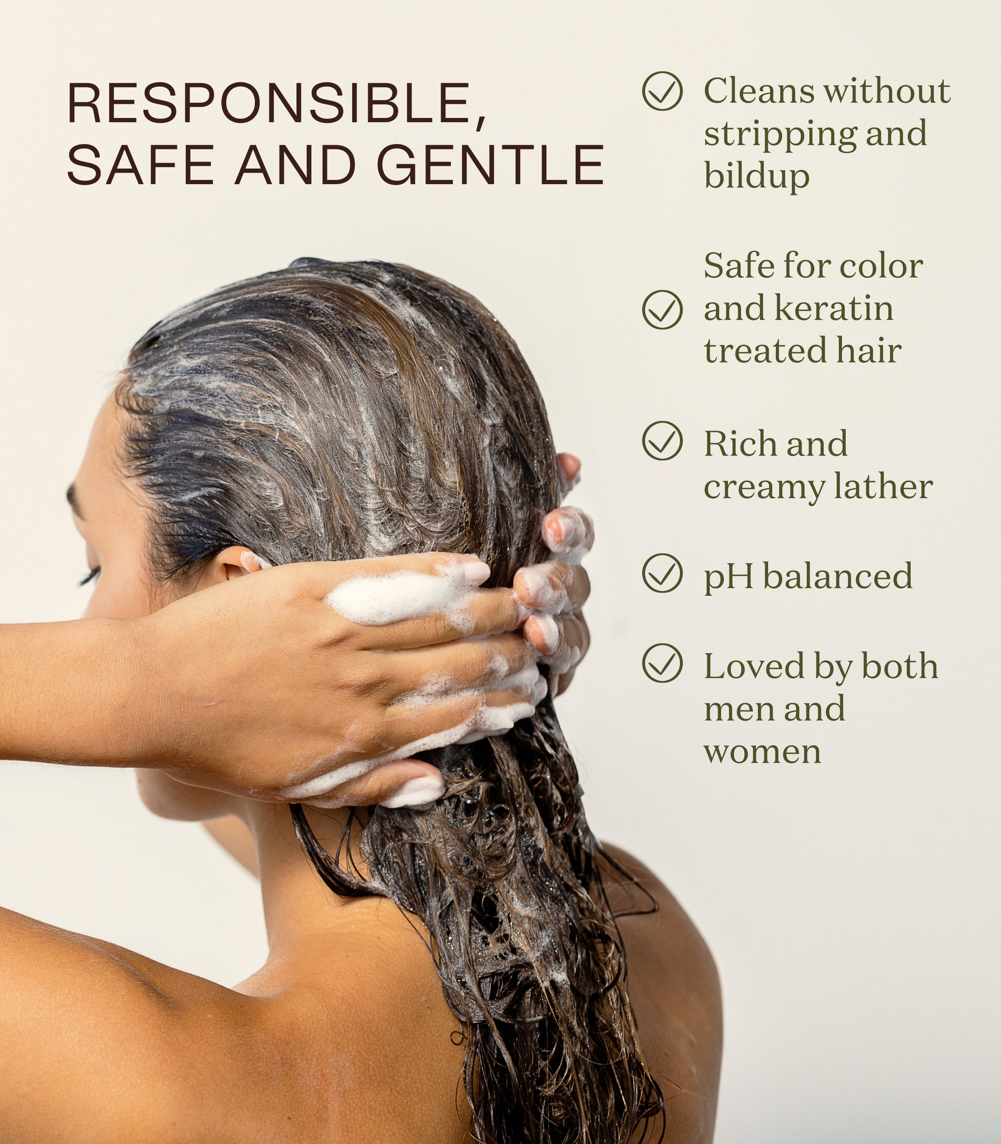 Promotional graphic highlighting a specific use case or feature of the Daily Shampoo