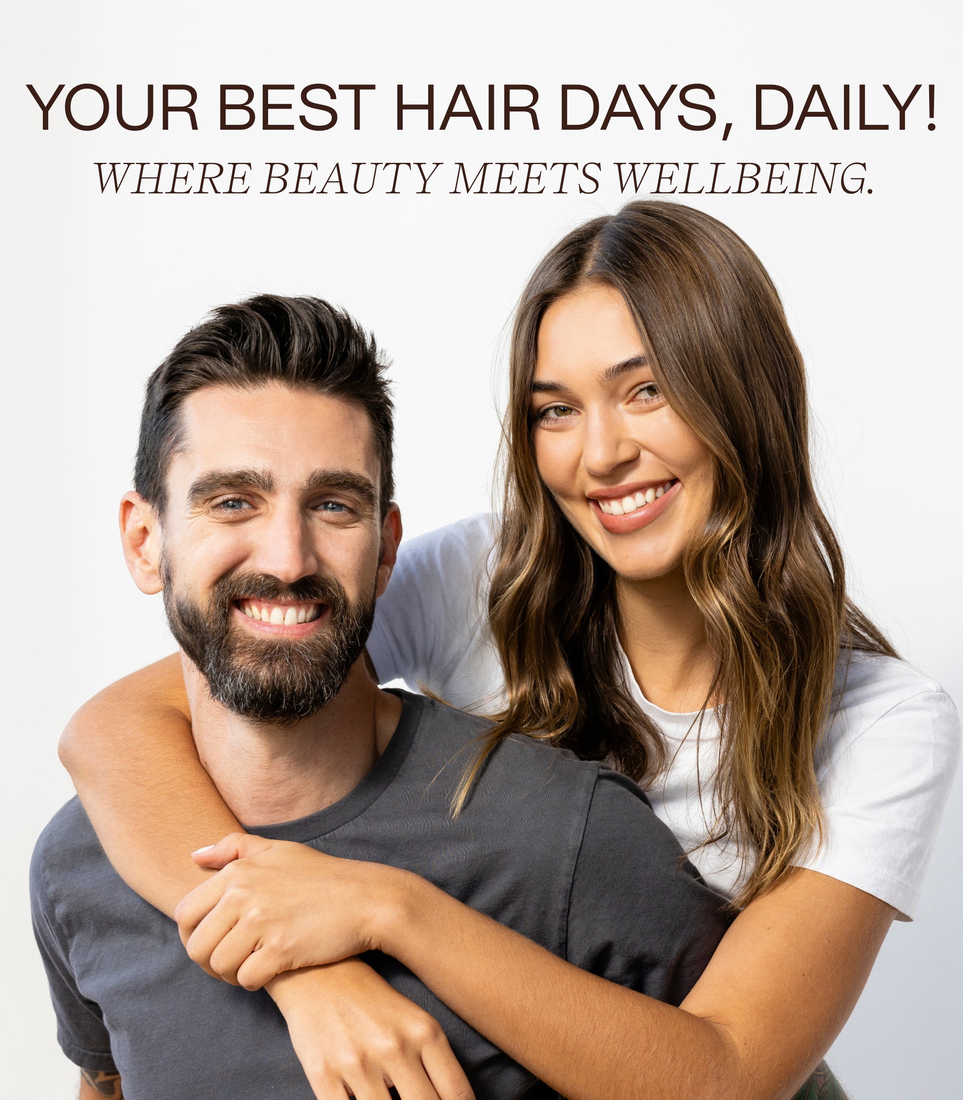 Promotional graphic showing the final results or benefits of the Daily Shampoo