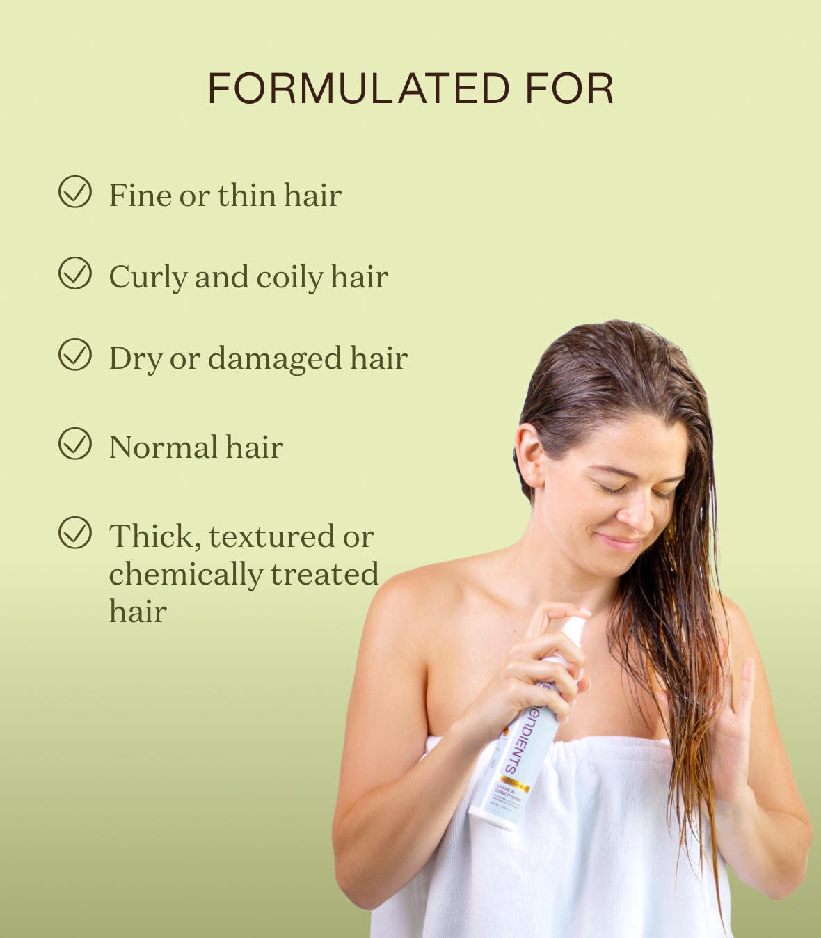 Group graphic showing certification badges or quality seals for the detangler