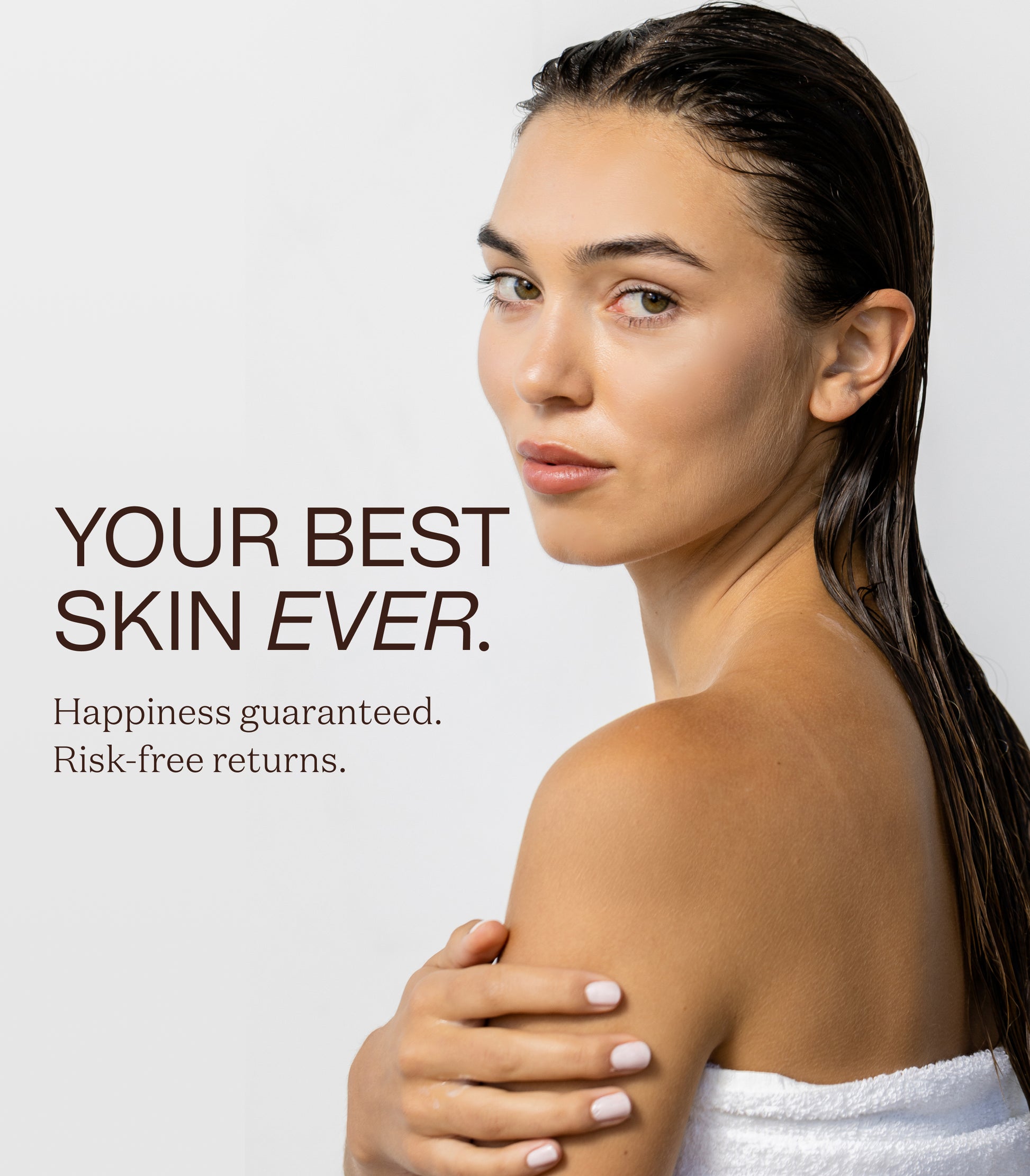 Promotional graphic showing the final benefits or ingredients of the Body Wash