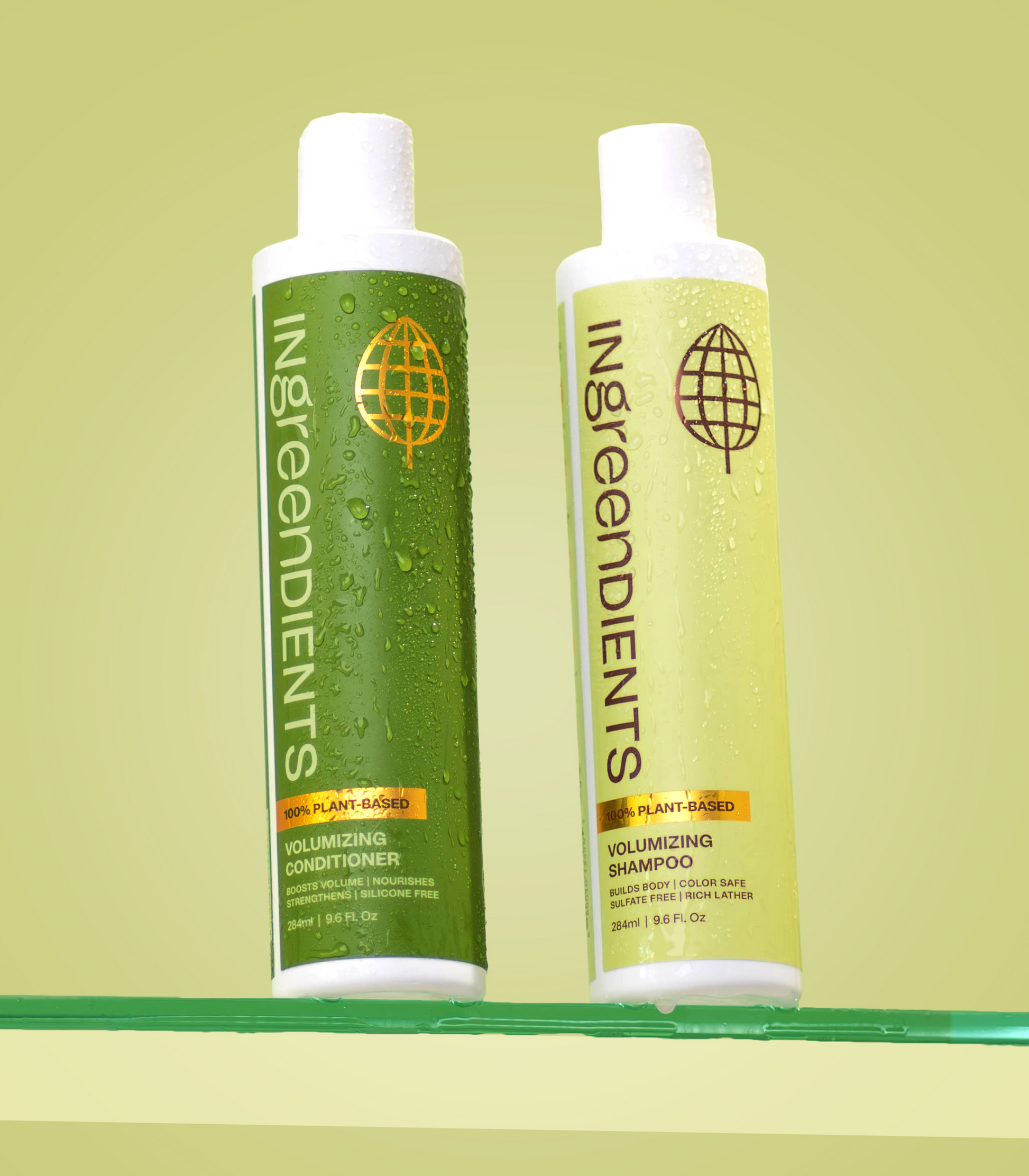 Promotional shot of the Volumizing Haircare Bundle, possibly the hero image