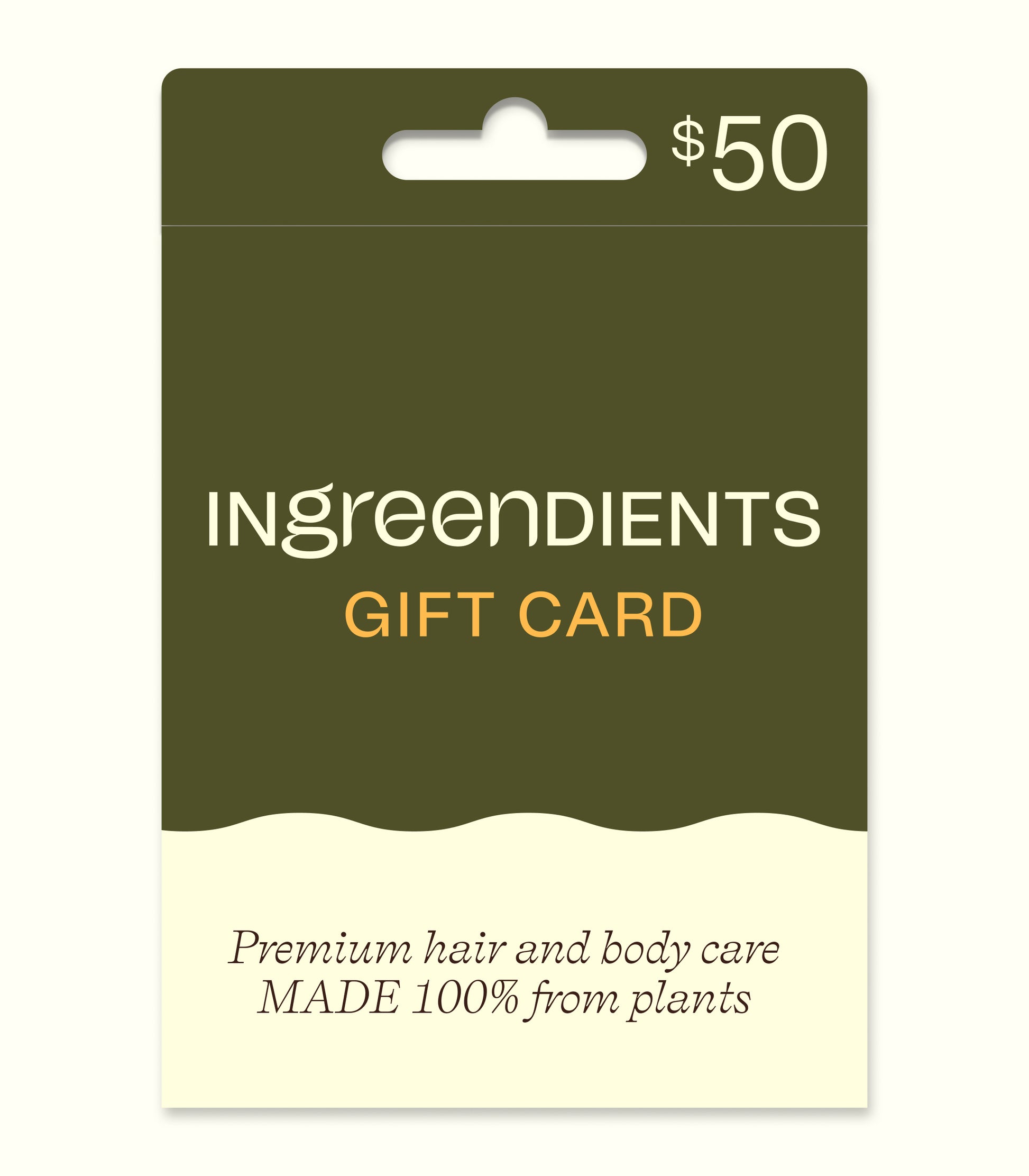 Digital gift card image for a $4 purchase